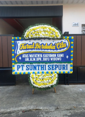 Papan Bunga Duka di Galela Selatan